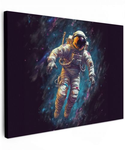 Ruimte - Neon - Astronaut - Sterren