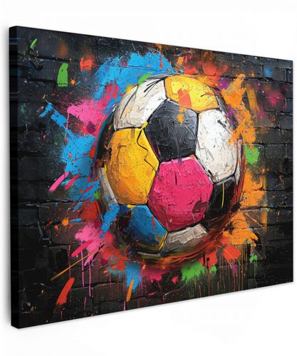 Graffiti - Voetbal - Muur - Street art - Sport