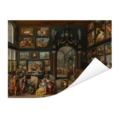 Apelles schildert Campaspe - Schilderij van Willem van Haecht Poster