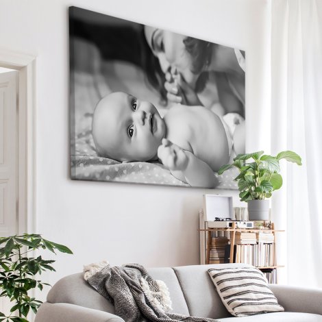 Foto op canvas boven bank