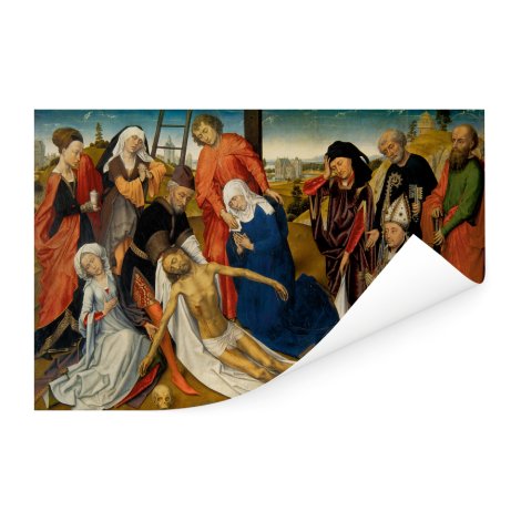 De bewening van Christus - Schilderij van Rogier van der Weyden Poster