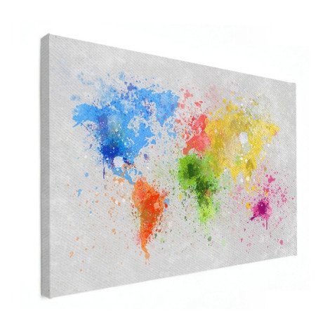 Gekleurde inkt splash canvas
