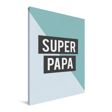 Vaderdag - Super papa - voor de liefste vader Canvas
