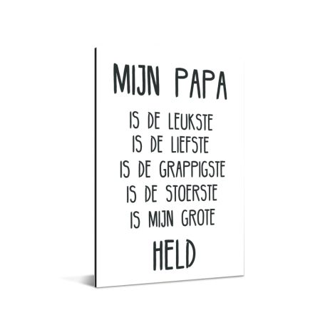 Vaderdag - Mijn papa Aluminium