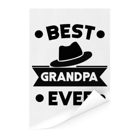 Vaderdag - Best grandpa ever Poster