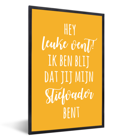 Vaderdag - Hey leuke vent! Ik ben blij dat jij mijn stiefvader bent Fotolijst