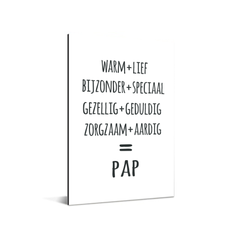 Vaderdag - Pap Aluminium