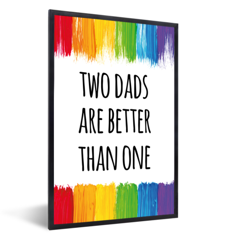 Vaderdag - Two dads are better than one Fotolijst