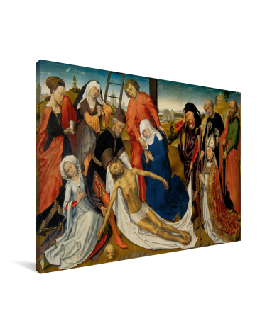 De bewening van Christus - Schilderij van Rogier van der Weyden Canvas