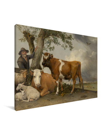 De stier - Schilderij van Paulus Potter Canvas