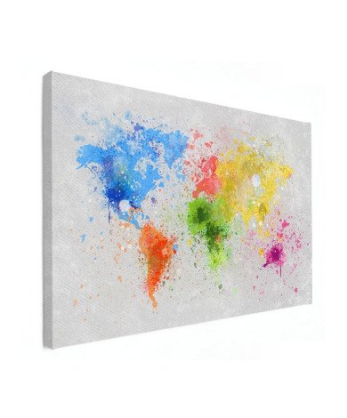 Gekleurde inkt splash canvas