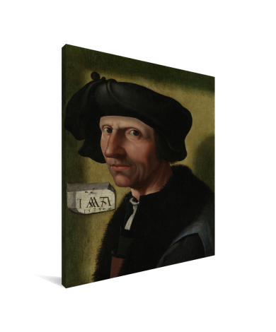 Portret van Jacob Cornelisz van Oostsanen - Schilderij van Jacob Cornelisz van Oostsanen Canvas