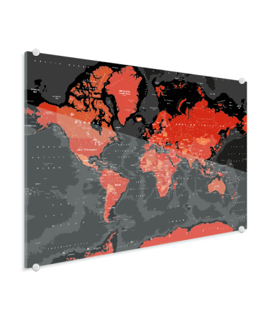 Rood - zwart plexiglas