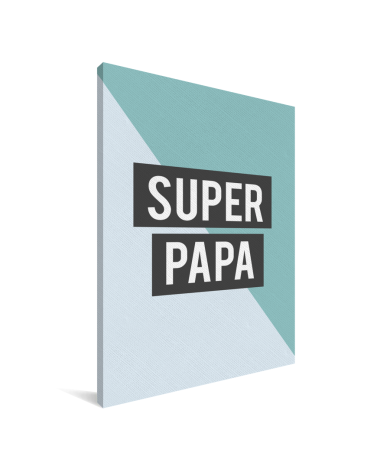 Vaderdag - Super papa - voor de liefste vader Canvas