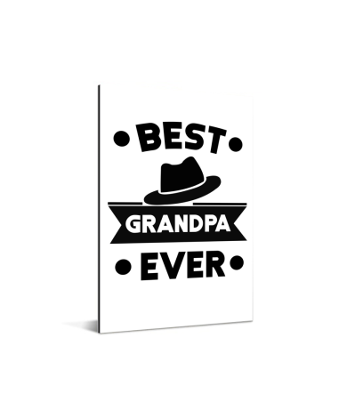 Vaderdag - Best grandpa ever Aluminium