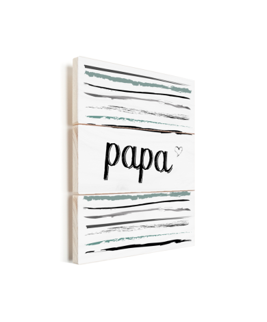 Vaderdag -tekst en strepen - Papa - voor de liefste mama Vurenhout