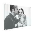 Photo on plexiglass of young family thumbnail