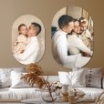 Set van twee foto's op muurovalen thumbnail