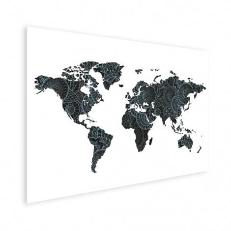 verzameling analoog Op te slaan Aziatische print zwart-blauw poster - Wereldkaart op poster - Wereldkaart |  Bestel nú met herfstkorting tot 45%