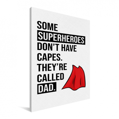 Vaderdag - Superheroes Canvas