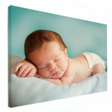 fotoshoot baby op canvas