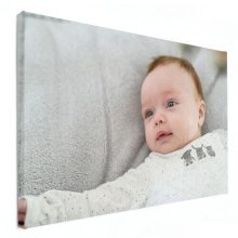 baby fotoshoot op canvas