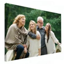 ouders en dochters op foto op canvas