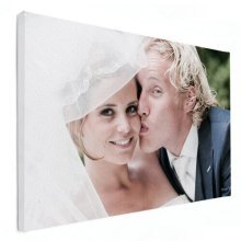 trouwfoto op canvas