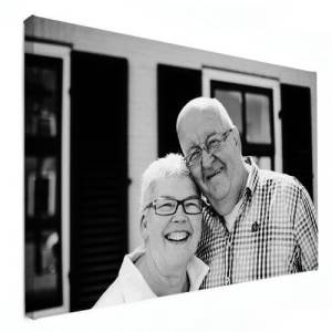 Foto Op Canvas Ouder stel