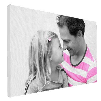 Foto op canvas met kleuraccent