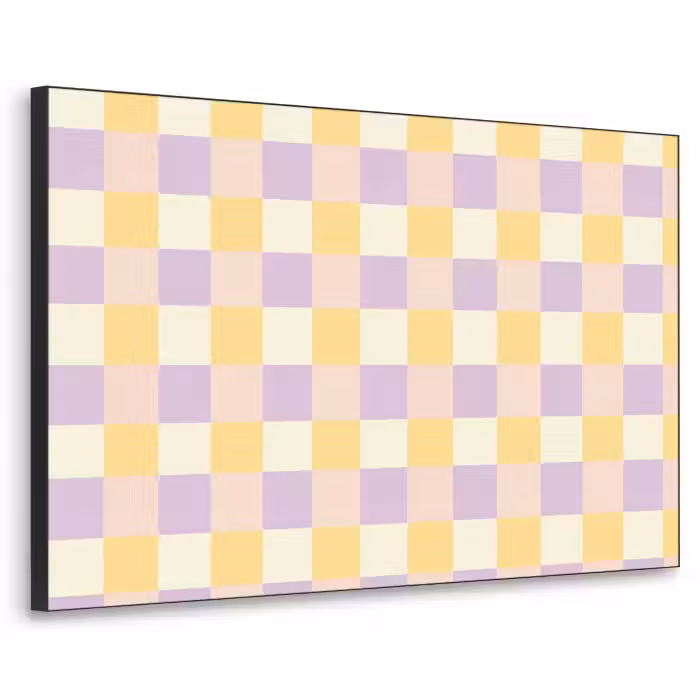 Art Frame - Blokjes - Lila - Geel