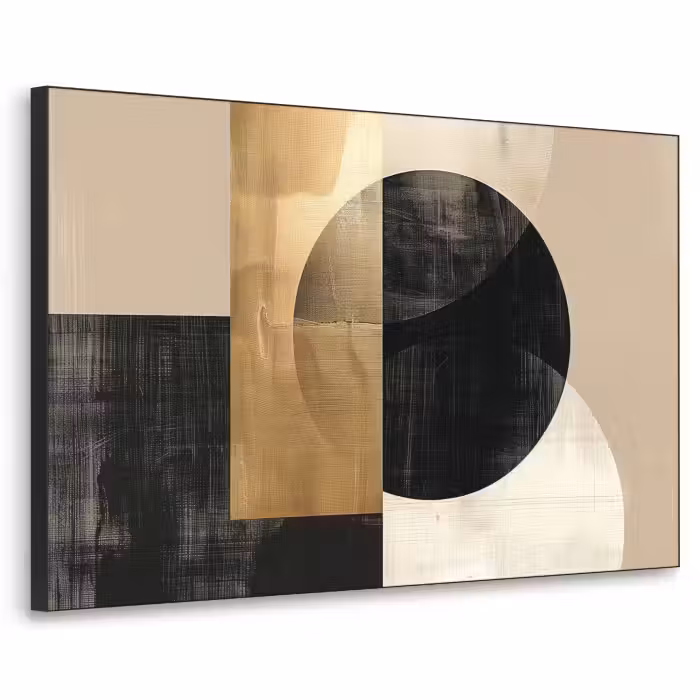 Art Frame - Abstract - Modern - Zwart - Goud