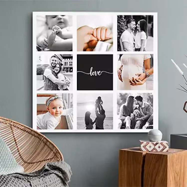 Fotocollage op canvas