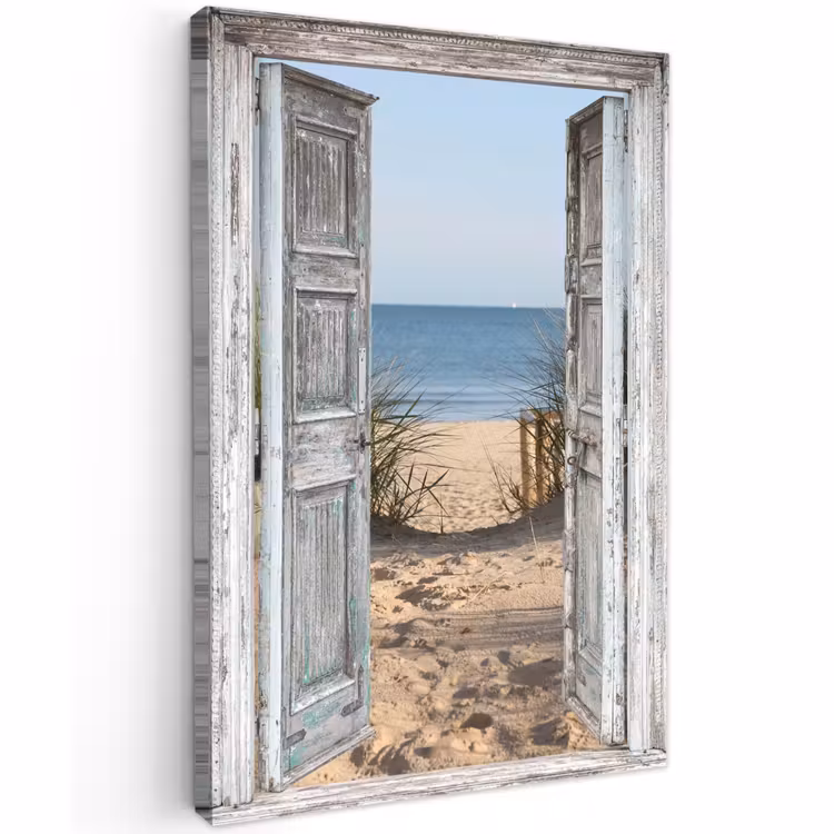 Buiten canvas - Duin - Strand - Doorkijk - Zomer — 1