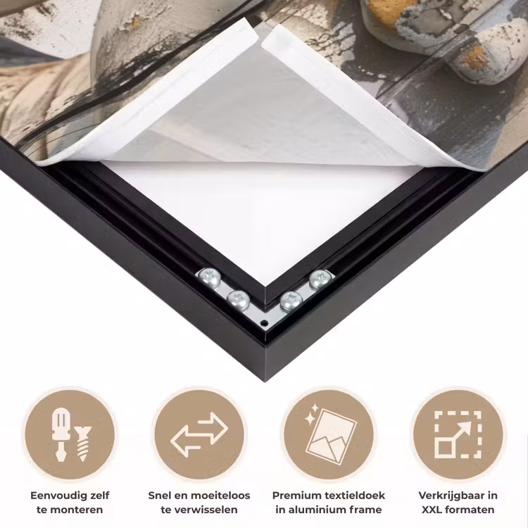 Art Frame - Boeddha - Houtlook - Modern - Industrieel — 2