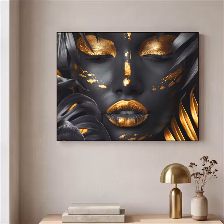 Art Frame - Vrouw - Goud - Natuur - Portret - Modern — 5