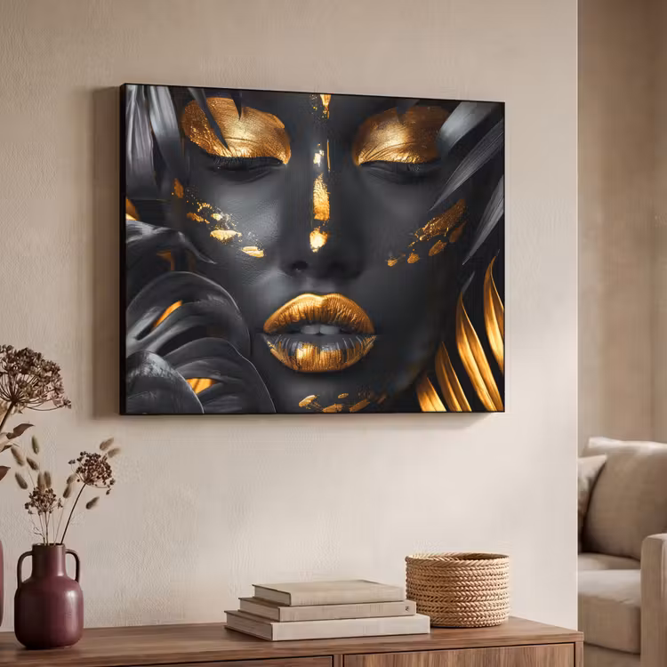 Art Frame - Vrouw - Goud - Natuur - Portret - Modern — 7