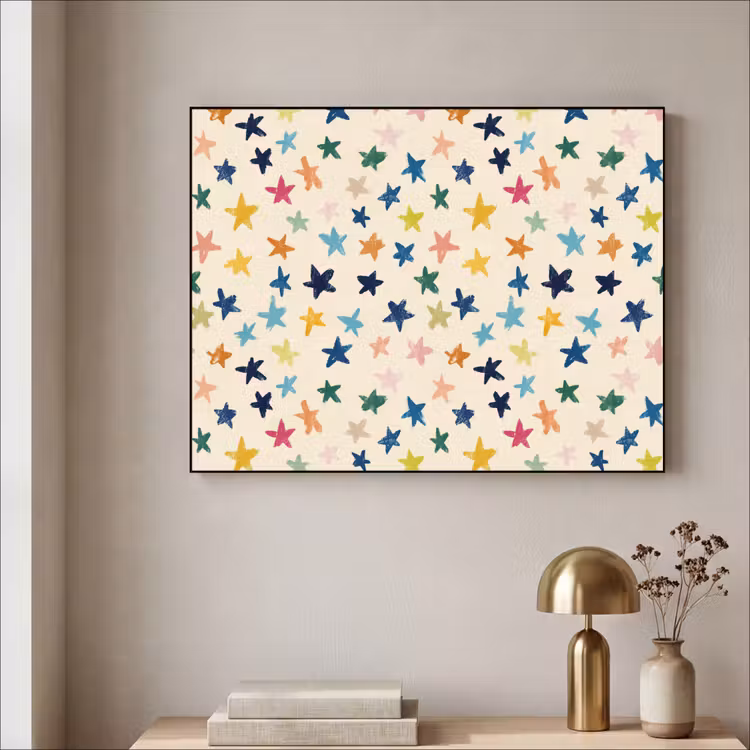 Art Frame - Patroon - Sterren - Kleurrijk — 5