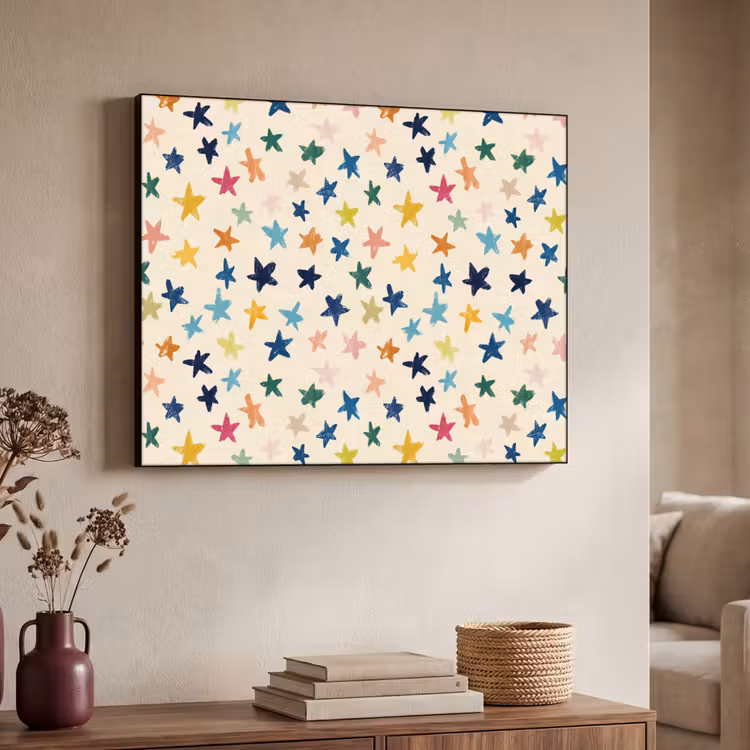 Art Frame - Patroon - Sterren - Kleurrijk — 7