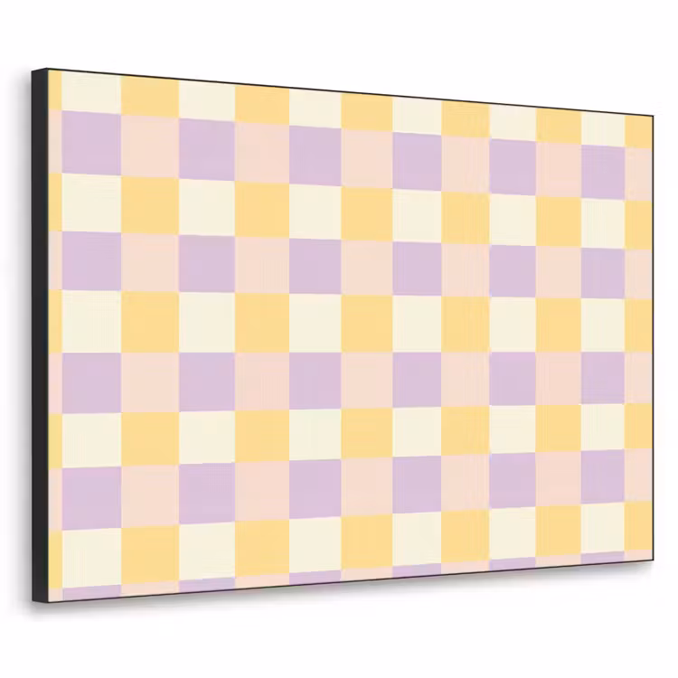Art Frame - Blokjes - Lila - Geel — 1