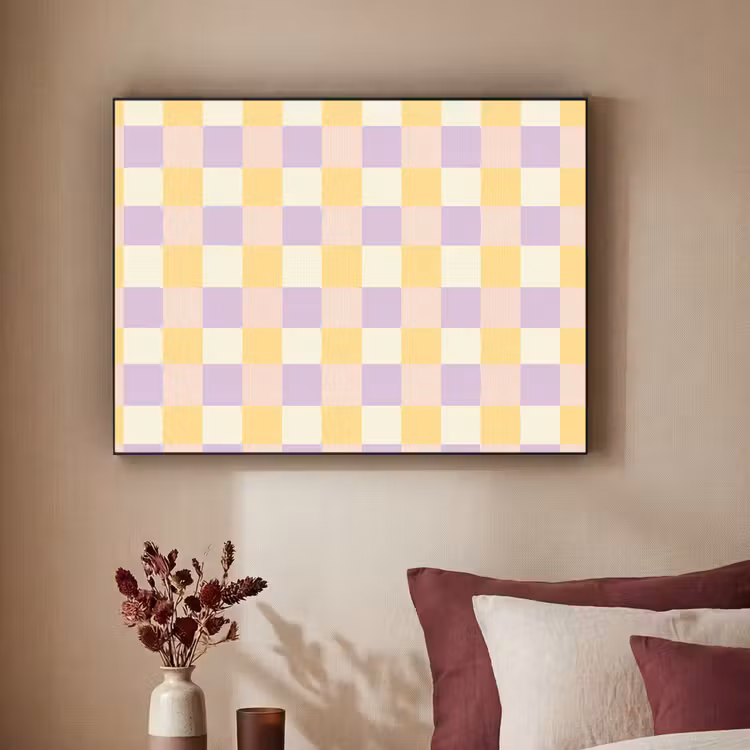 Art Frame - Blokjes - Lila - Geel — 3