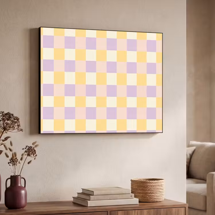 Art Frame - Blokjes - Lila - Geel — 7