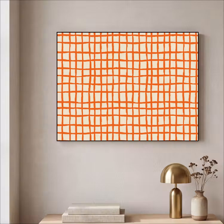 Art Frame - Patroon - Lijnen - Oranje — 5