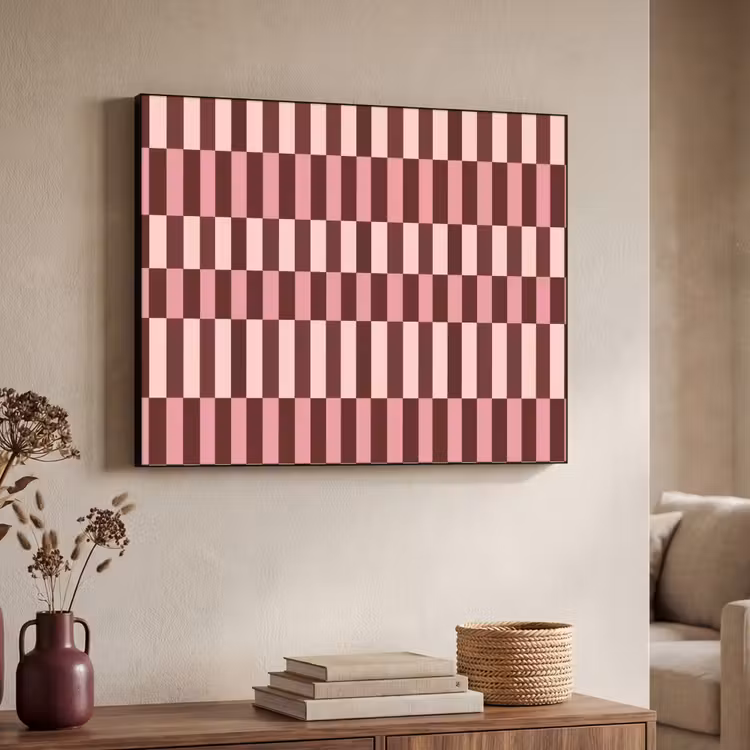 Art Frame - Roze - Rood - Blokjes — 7