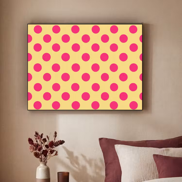 Art Frame - Roze - Stippen - Geel — 3