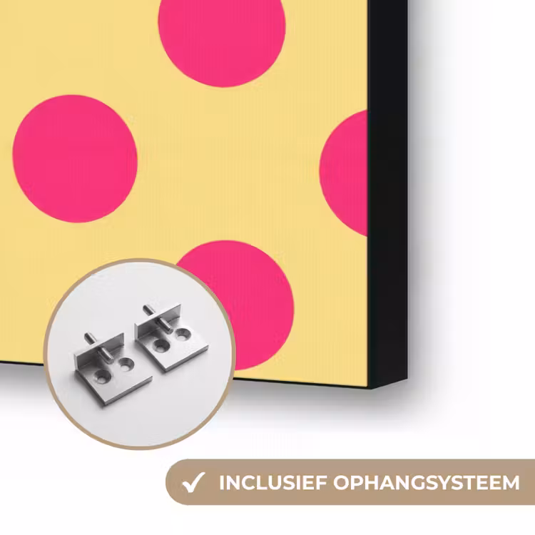 Art Frame - Roze - Stippen - Geel — 4