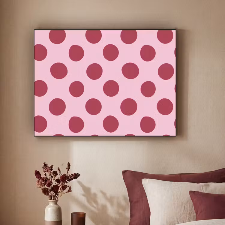 Art Frame - Stippen - Patroon - Bordeaux — 3