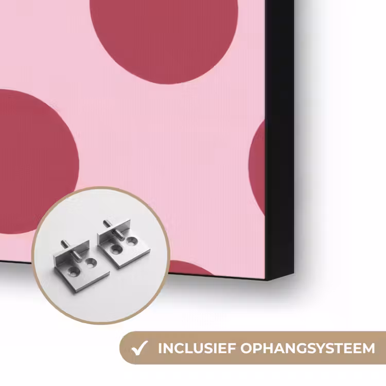 Art Frame - Stippen - Patroon - Bordeaux — 4