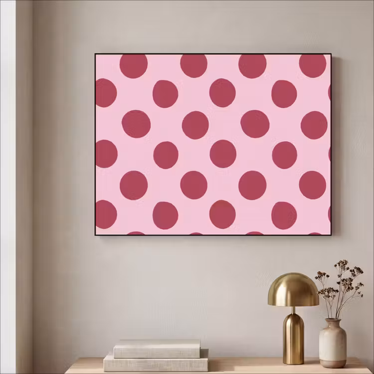 Art Frame - Stippen - Patroon - Bordeaux — 5