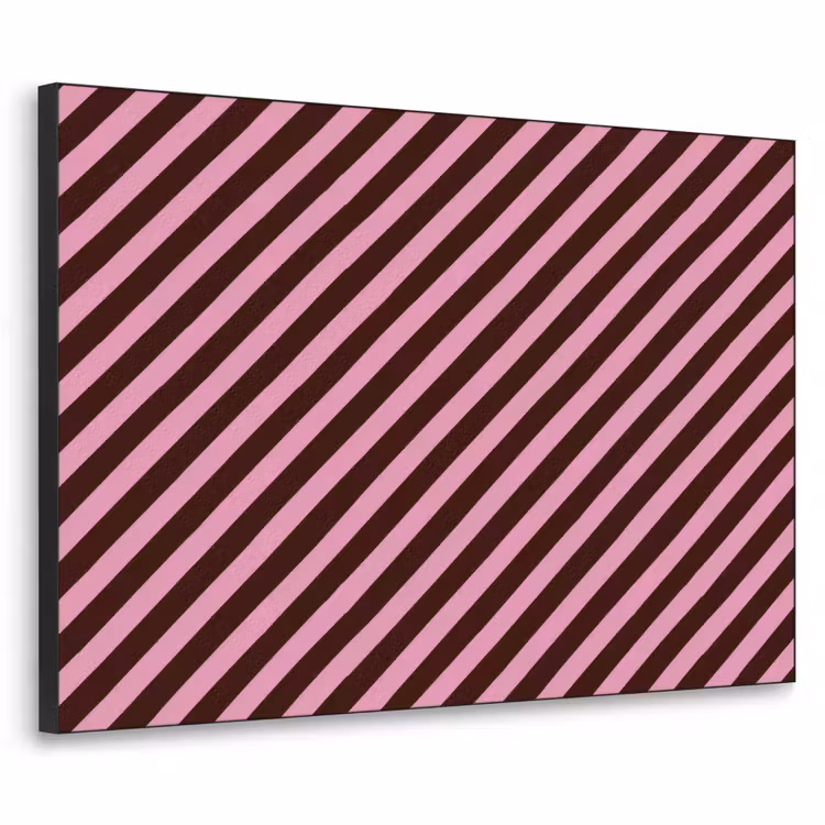Art Frame - Strepen - Roze - Bruin — 1